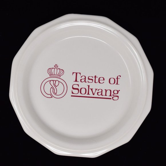 Pfaltzgraff USA Taste of Solvang Souvenir Plate Tasting Dish Vintage 90s Travel - Picture 11 of 13